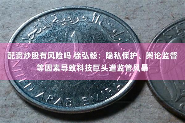 配资炒股有风险吗 徐弘毅：隐私保护、舆论监督等因素导致科技巨头遭监管风暴