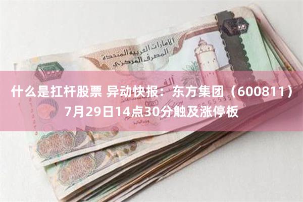 什么是扛杆股票 异动快报：东方集团（600811）7月29日14点30分触及涨停板